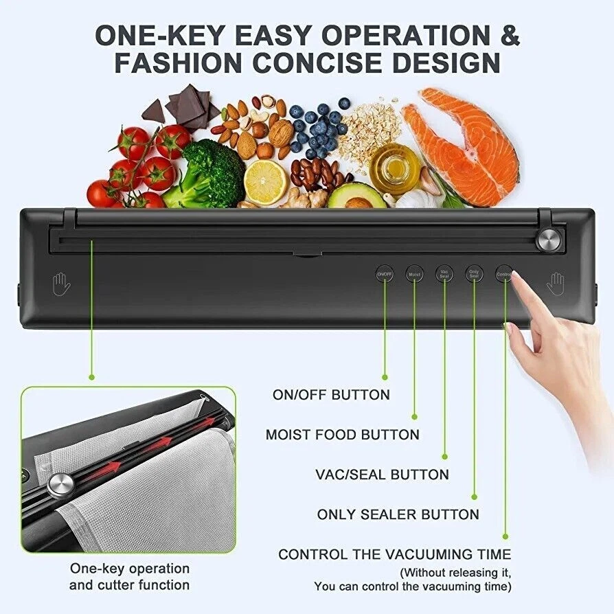 Vacuum-Sealer-Machine-BEYUAM Food Vacuum Sealer for Food Saver with Auto&Manual