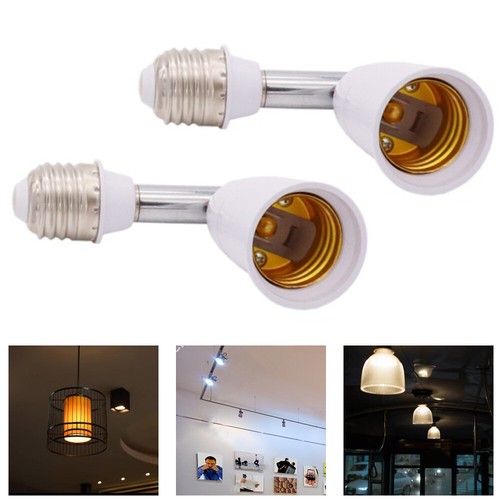 E26 E27 to E26 E27 Light Bulb Socket Converter Adjustable Lamp Extender Holder - Picture 12 of 18
