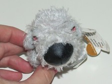 NWT McDonald's Artist The Dog Gray Poodle Puppy Dog 4" Plush Stuffed Animal Toy