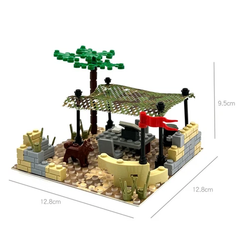 MOC Military WWII Modern Street Army Battle View Baseplate Weapon Bricks Set DIY - Picture 18 of 44