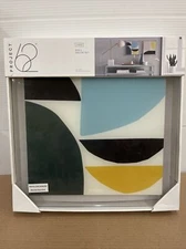 Project 62- Set of 2 14"x14" Abstract Shaped Acrylic Art.