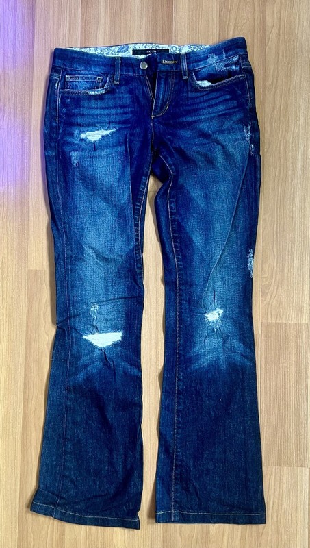 Joe's Jeans Rocker Bootcut Women's 27 Dark Wash  Blue Stretch Denim Low Rise