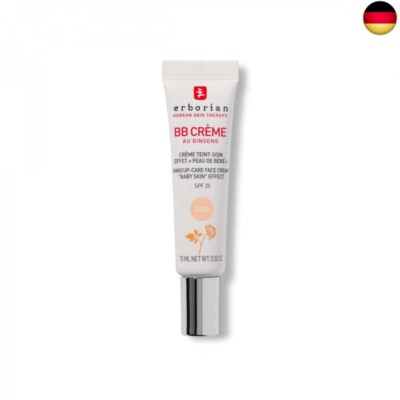 Erborian BB Creme mit Ginseng - Getönte Creme - Pflege mit ''Babyhaut-Effekt'' - 