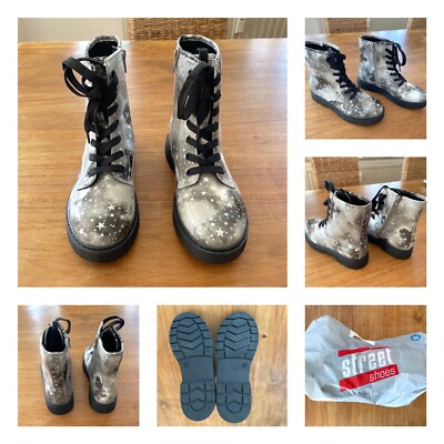 Graceland Girls Boots | Sparkly Multicoloured Stars | Size 34 | NEW