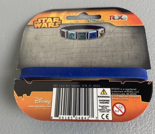 Disney Star Wars Interchangeable Charm Silicon Blue Band Size M Bracelets~ 2 - 第 6/8 張圖片