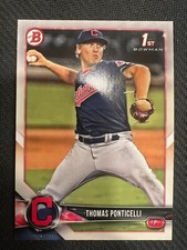QTY: 2018 Bowman Draft - Thomas Ponticelli ( Indians ) 1st Rookie #BD-42