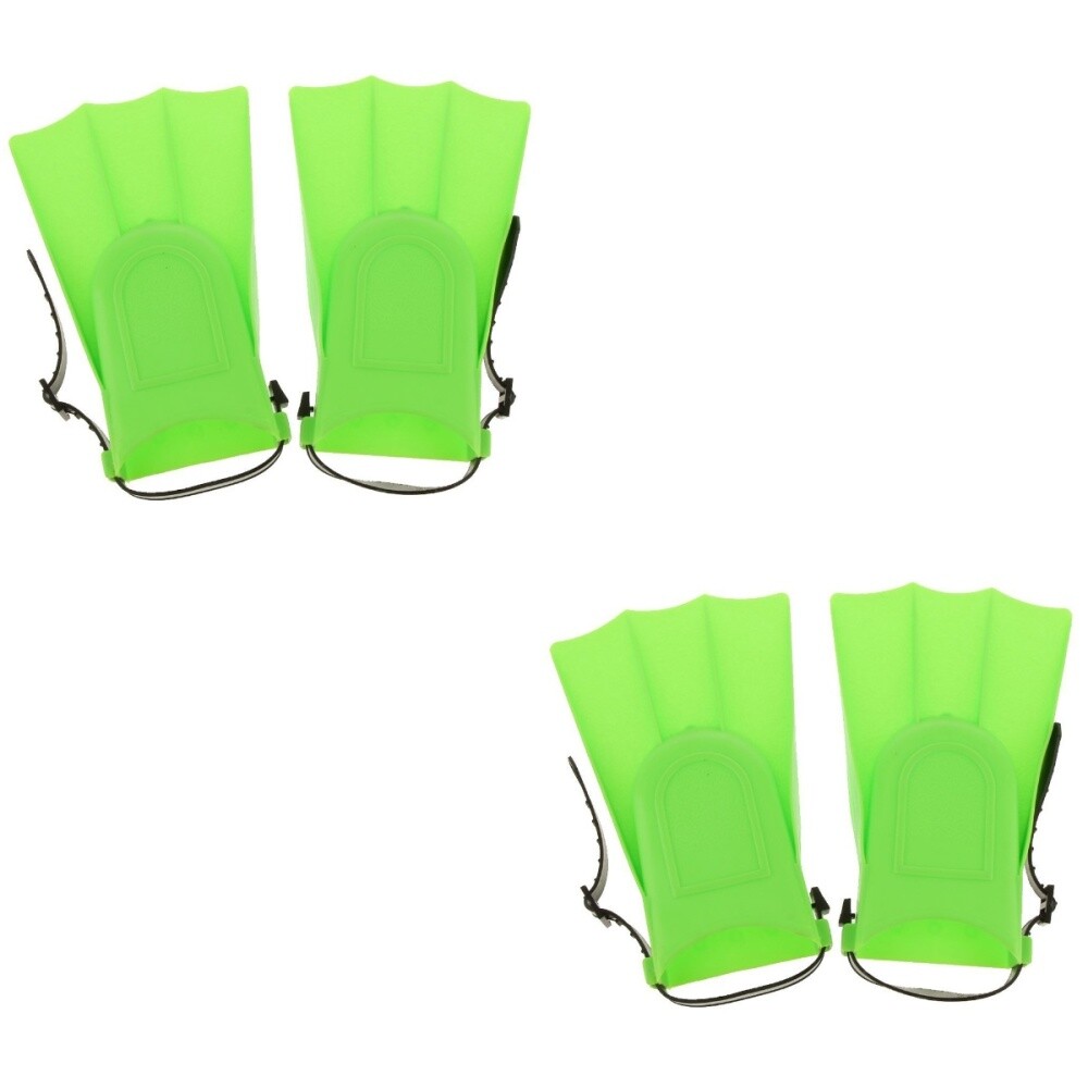2 Paires De Palmes De Plongée Tribord – Tailles UK 10 Et 11 – Occasion – Orange