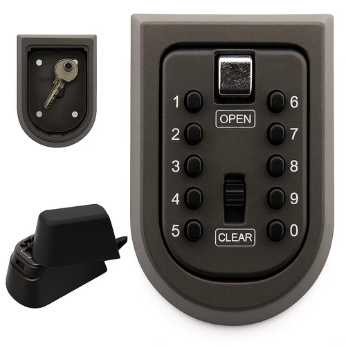 Outdoor High Security Wall Mounted Key Safe Box Code Lock Storage 4 Digit New