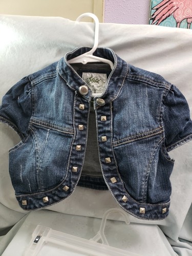 Justice Girls Size 8 Jean Jacket Shrug 