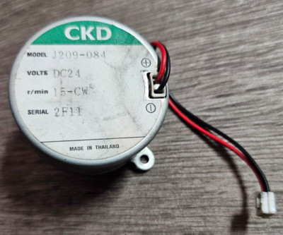 Synchron Motor CKD J209-084. Volts DC24,  r/min 15-CW