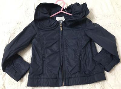 MOSCHINO Navy Blue Nylon Toddler Youth Jacket 2T