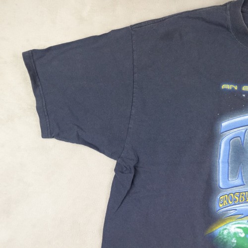 Vintage CSN Crosby Stills and Nash Shirt Men 2XL Blue Graphic Print 2003 Tour - Picture 6 of 13