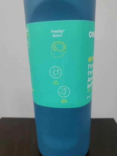 Owala FreeSip Stainless Steel Water Bottle / 24oz / Color: Shark - Picture 4 of 9