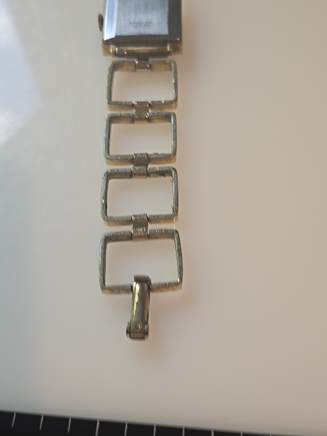 Ladies Wind Up Timex Watch Rectangular Open Link … - image 11