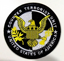 USA Counter Terrorist Unit CTU Patch (Iron-on) 100% Embroidery (See Description)
