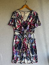 Tommy Bahama Dress Womens L Cactus to Clouds Front Twist Tropical Resort Wear