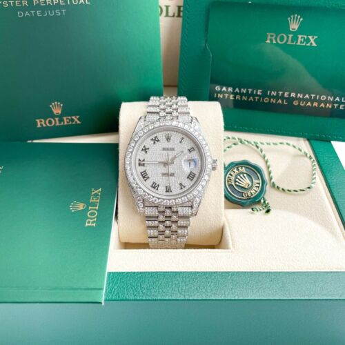 Rolex Datejust Diamanten 41mm Iced Out 2023 UNWORN 126300 Brillanten Diamonds - Bild 2 von 12