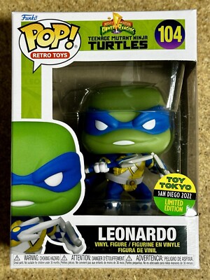 Funko Pop! Leonardo #104 Ninja Turtles X Blue Power Ranger