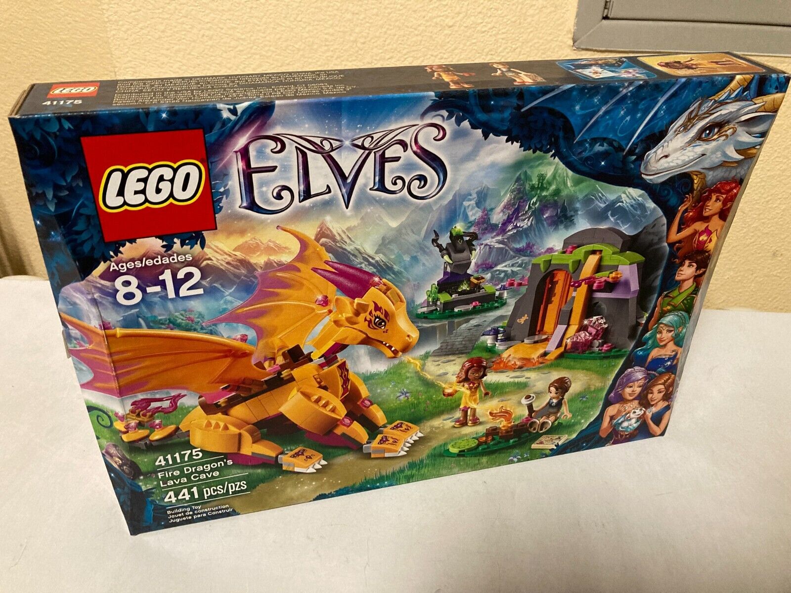 LEGO Elves Fire Dragon’s Lava Cave 41175 - NISB