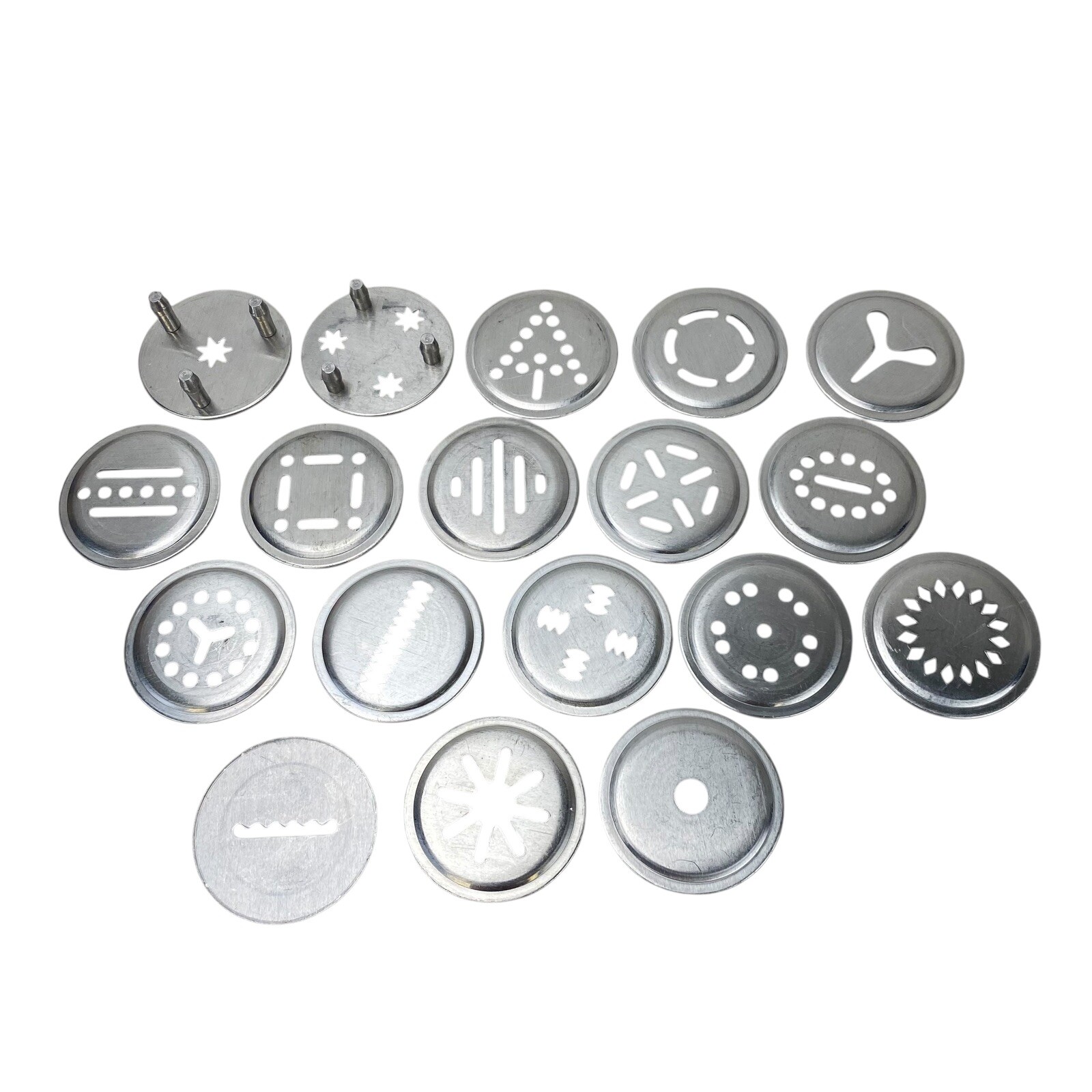 VTG SAWA 2000 Cookie Press Deluxe Sweden Metal Original Box 29 Pieces - Complete