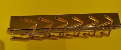 Rev - A - Shelf deluxe sliding tie rack 12'' Brass 3203
