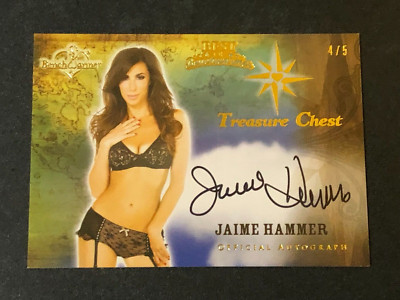 2022 Benchwarmer JAIME HAMMER Best of TREASURE CHEST Buyback Auto/5 PLAYBOY  
