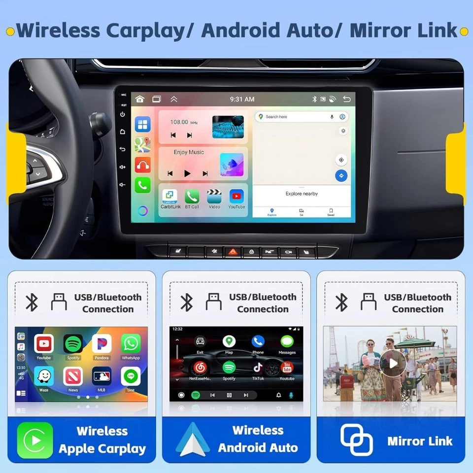 DAB+ 8-Core 4+64G 9" Android Radio Für Fiat Ducato Peugeot Boxer Citroen Jumper - Bild 3 von 4
