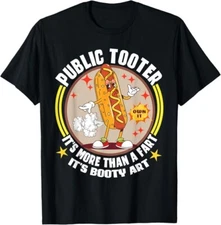 Public Tooter Funny Inappropriate Embarrassing Adult Humor T-Shirt
