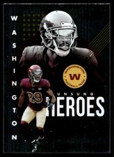 2021 Panini Absolute Unsung Heroes Kendall Fuller G21 Washington Football Team