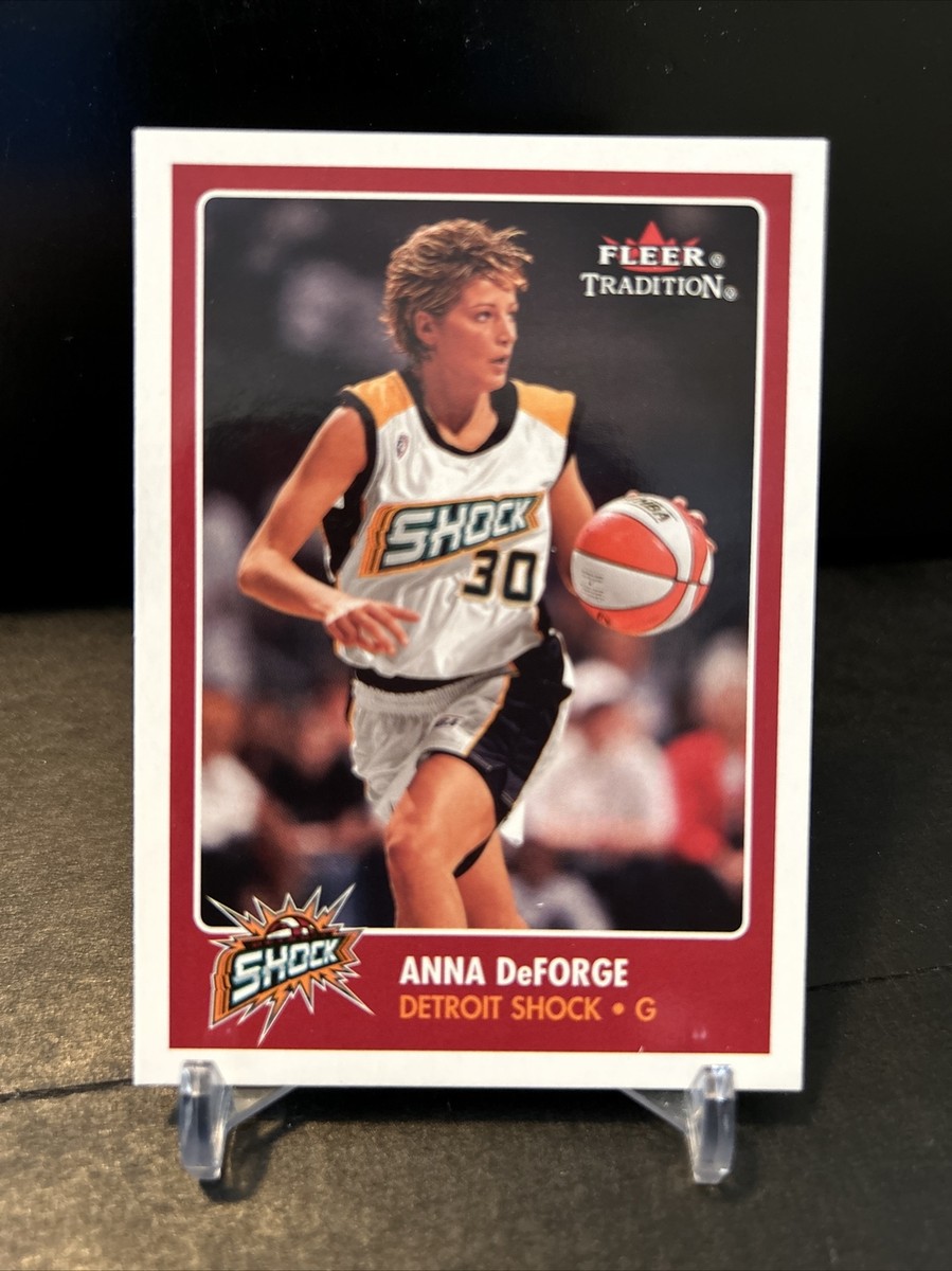 WNBA Detroit Shock サイン入り写真 2001 Fleer Tradition WNBA Anna DeForge Detroit Shock #89 | eBay