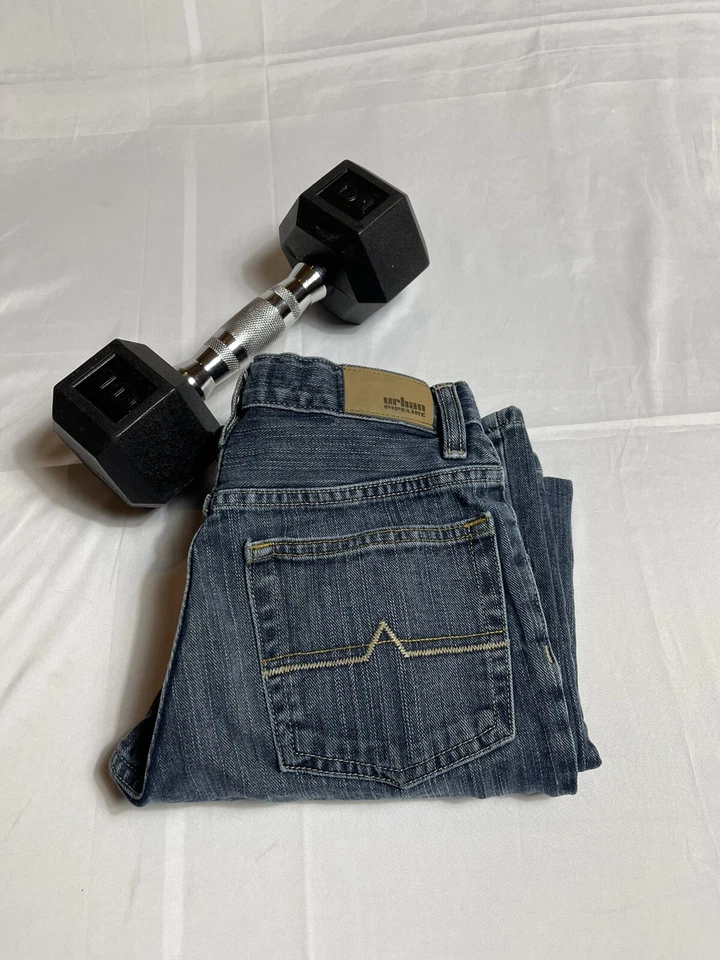 Urban Pipeline UP Boy's Carpenter Jeans Straight Leg Blue Denim 12R I18 - Image 3 of 4