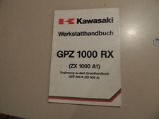 Supplementary Workshop Manual Kawasaki GPZ 1000 RX ZX1000A1