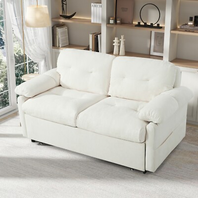 Convertible Sofa Bed Multi-Function Folding Recliner Sofa Chair Beige/Gray