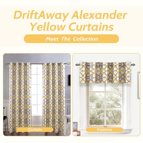 Alexander Spiral Geo Trellis Curtains Thermal Blackout Grommet Window Drape 2Pcs - Picture 38 of 57