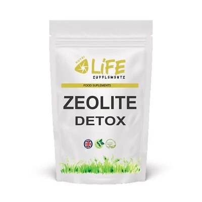 NUTRI LIFE SUPPLEMENTS Zeolite Capsules 500 mg Capsules Natural ZEOLITE DETOX clinoptilolite zeolite