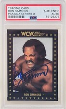 Ron Simmons Signed 1991 WCW Championship Wrestling Trading Card #70 PSA/DNA
