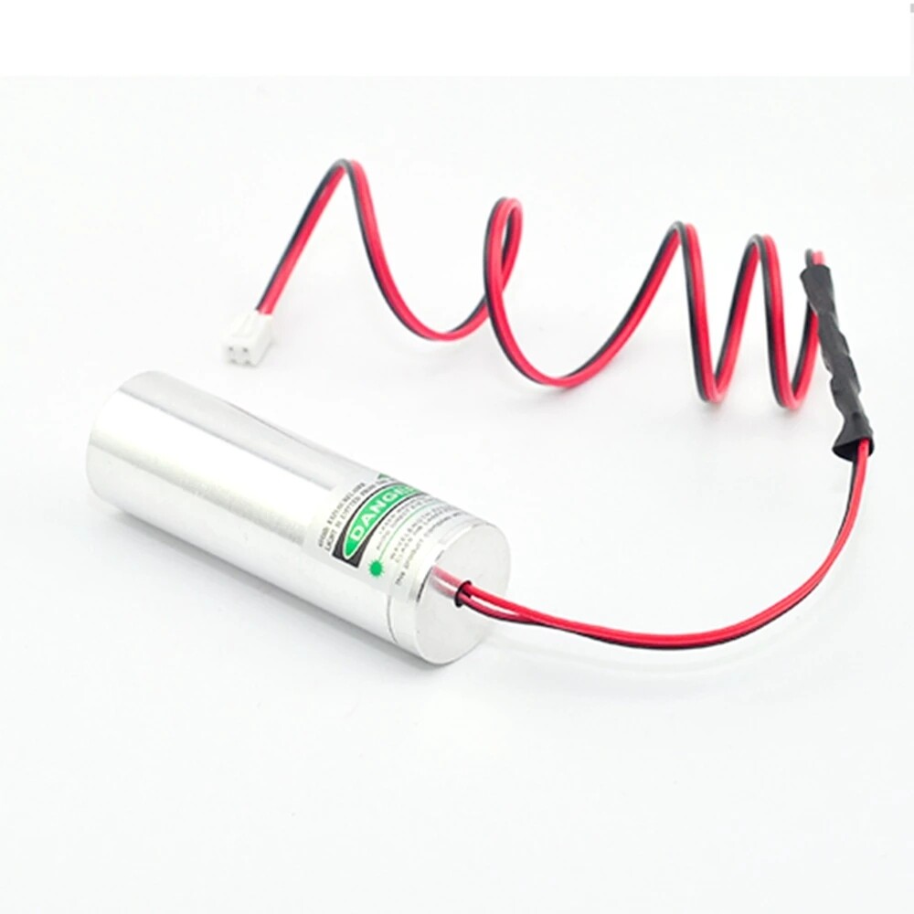 532nm 50mW Green Line/Dot Laser Diode Module w 5V Power& Adapter &Holder &K9 Lens