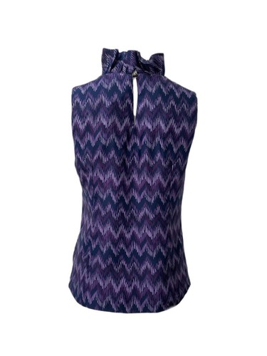 ELIZABETH MCKAY Women's Purple Coctail Top #3002 0 NWT - Picture 2 of 3