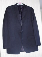 Michael Kors Wool Black Men's Modern Fit Solid Blazer Size: 40 L