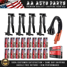 8X Ignition Coil & 16X Motorcraft Spark Plug & Wires for Ford F150 F250 F350