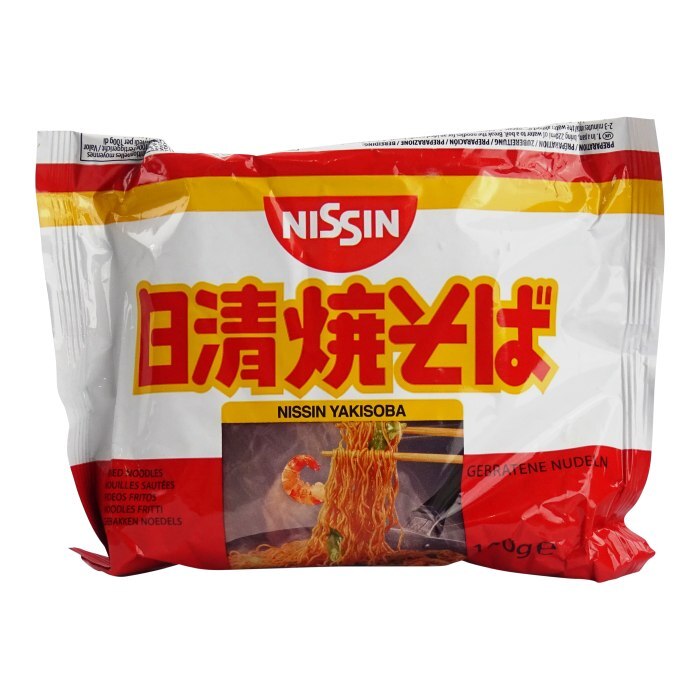 Fideos fritos instantáneos Nissin Yakisoba 100 g rápidos sin complicaciones aromáticos