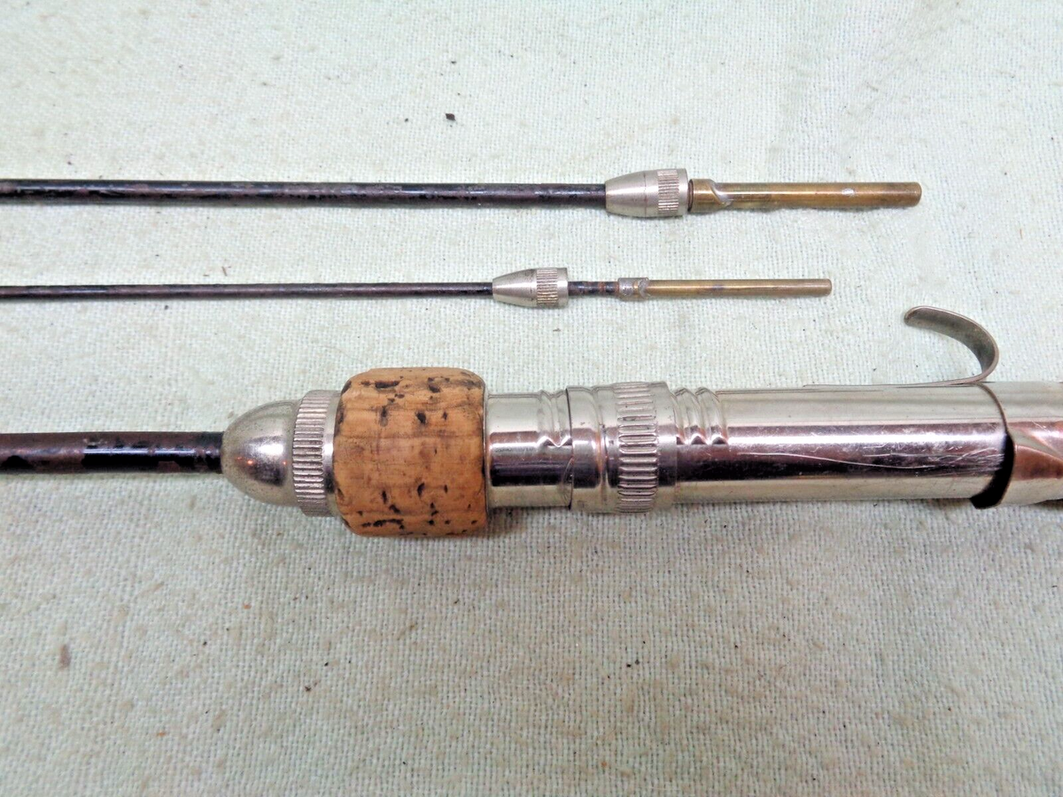 スチールロッド　ビンテージ Vintage Antique Rare South Bend Steel 3 piece Bait Casting