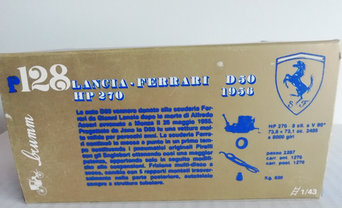 Brumm 1:43 Lancia-Ferrari D50 HP270 1956 Ecurie Belge #20 OVP Serie Oro R128 - Bild 18 von 18