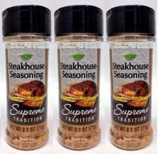 ( LOT 3 ) Steakhouse Seasoning 2.5 oz Each New SEALED