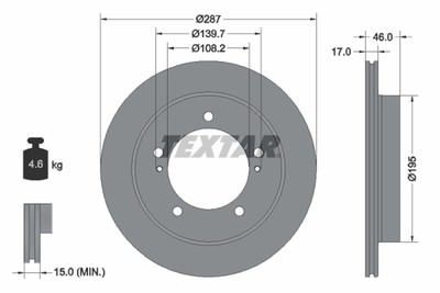BREMSSCHEIBE SUZUKI P. JIMNY 1.5 DDIS 03-