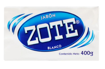Mexican Zote Laundry Soap Bar White 400g   Stain Remover   Multi-Use Cleaning Ba