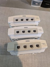 Lot of 3 Sega Dreamcast Video Game Consoles All Power On Will Not Read Discs