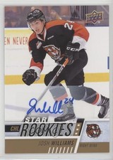 2017-18 Upper Deck CHL Star Rookies Auto Josh Williams #325 Auto z6b
