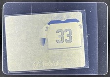 2017-18 Leaf In Game Used Patrick Roy Nickname Hall of Fame Yellow Plate #1/1