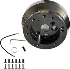 56 Hole Steering Wheel Hub Adapter Replacement For Gmc Truck Pickup Black